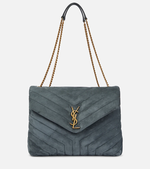 Loulou Medium suede shoulder bag