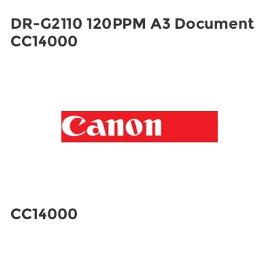 Canon DR-G2110 120PPM A3 Document CC14000