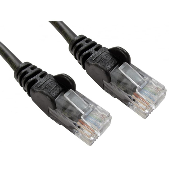 Cables Direct 5 Cables 5M Network 5E Moulded Boot Black