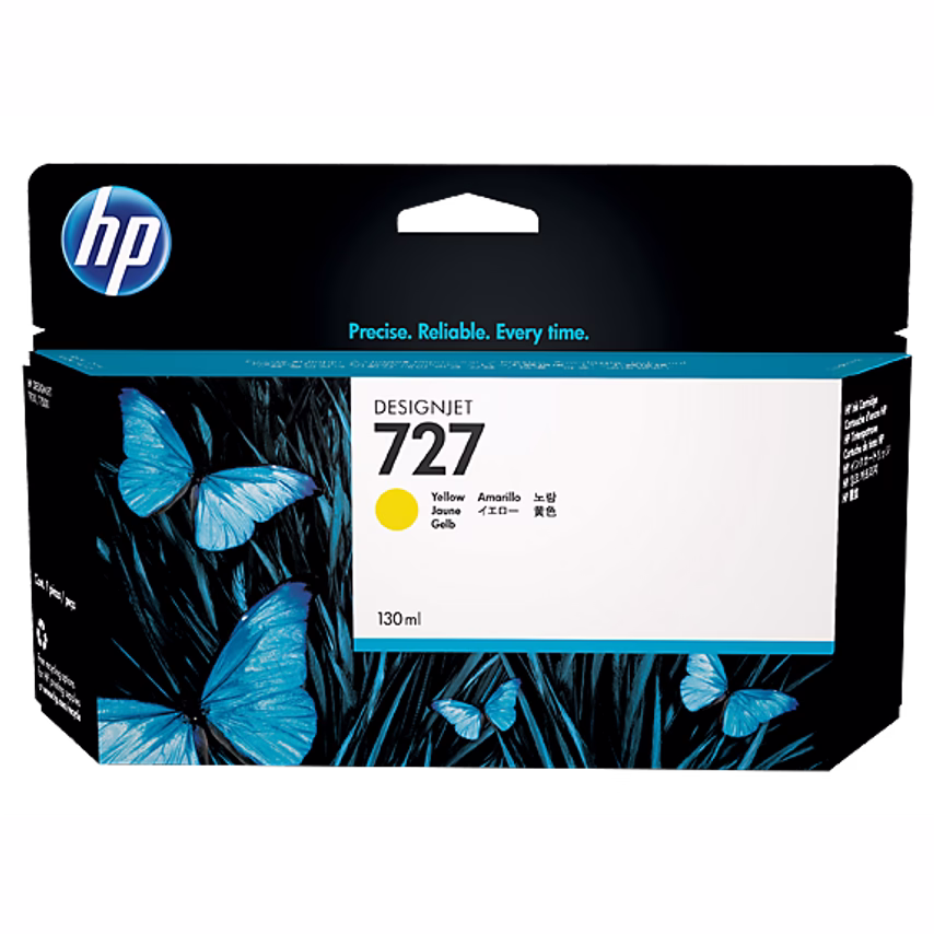 HP 727 Yellow Standard Capacity Ink Cartridge 130ml - B3P21A