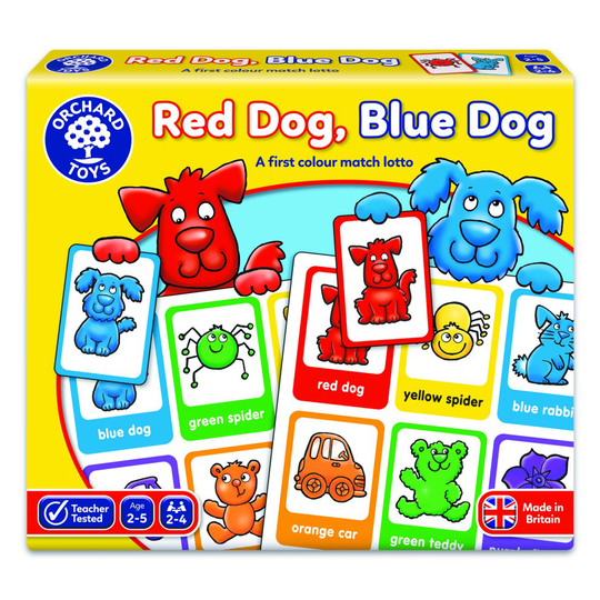 Orchard Toys Red Dog, Blue Dog