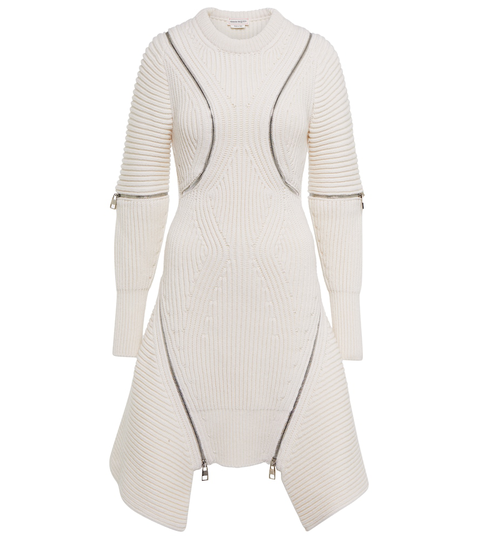 Wool and cashmere minidress
