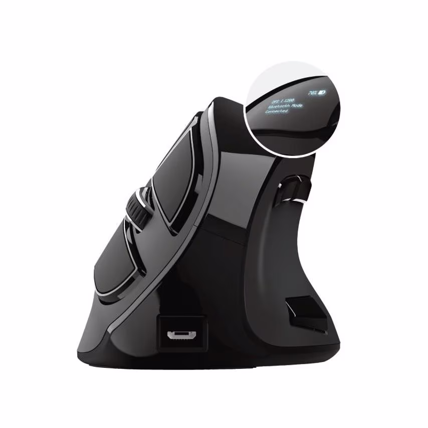 Trust Voxx Right Hand RF Wireless Bluetooth Optical 2400 DPI Ergonomic Rechargea
