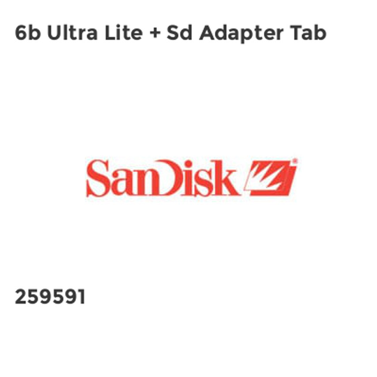 Sandisk 6b Ultra Lite + Sd Adapter Tab