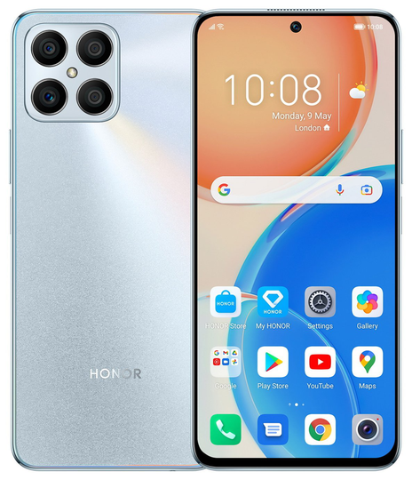 SIM Free HONOR X8 128GB Mobile Phone - Titanium Silver