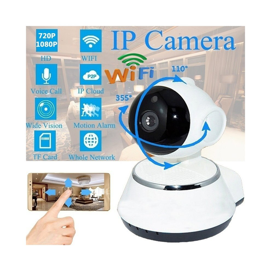 (UK Plug) Anti-theft Wireless IP Camera PT Security Camera