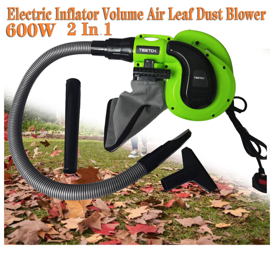 Air Leaf Blower Vacuum 2in1 7000W w/ Rake Garden Vac&Shredder Dust Bag