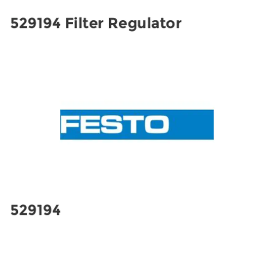 Festo 529194 Filter Regulator