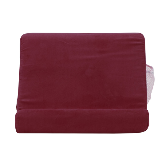 (Wine red ) Multicolor Soft Pillow Lap Stand iPad Tablet Magazine Holder Xmas