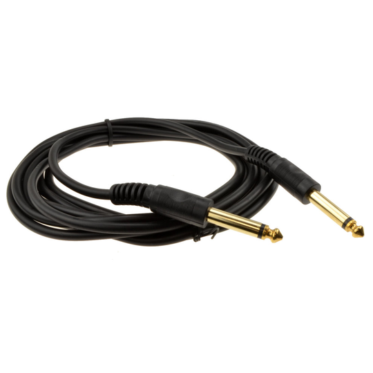 kenable 6.35mm 1 4inch Mono Jack Plug Guitar Instrument Patch Cable Gold 3m