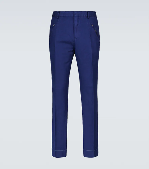 Cotton and linen pants
