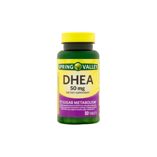 Spring Valley DHEA Tablets, 50 mg, 50 Count