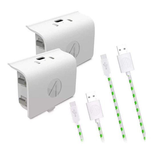 Stealth White Xbox One Play and Charge Kit Twin Pack