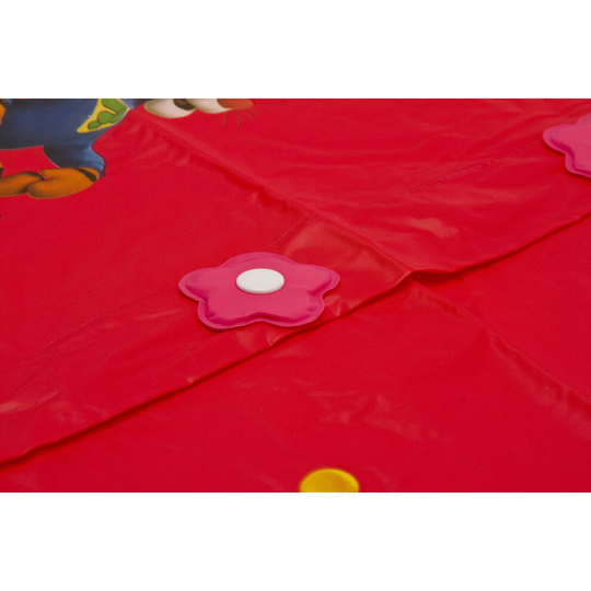 (Red, 5-6 Years) Girls Disney Rain Waterproof Coat Anorak Cagoule