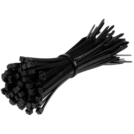 Cable Ties Direct AN30 300x4.8mm BLACK CABLE TIES (PK-100)