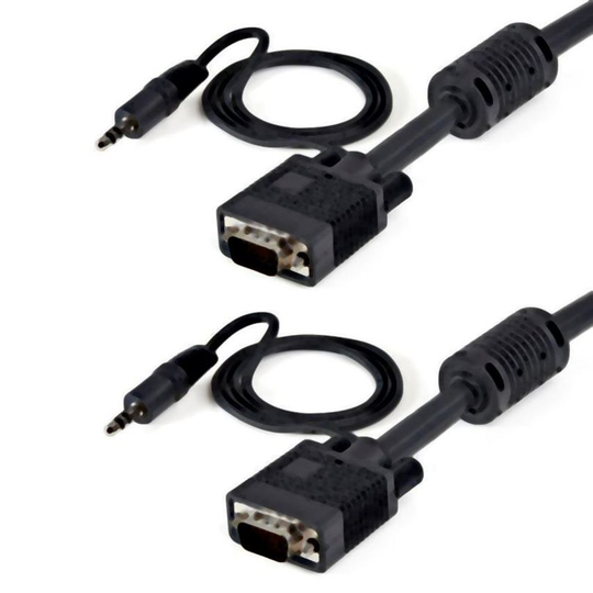 StarTech.com 10m Coax High Resolution Monitor VGA Video Cable with Audio HD15 M/