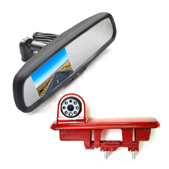 Vardsafe VS866R Reverse Backup Camera & Replacement Mirror Monitor for Renault Trafic Vauxhall Opel Vivaro Nissan NV300 Fiat Talent
