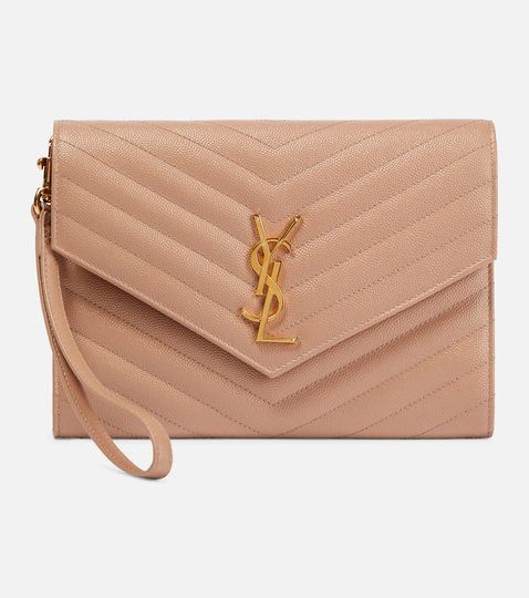 Cassandre embellished leather clutch