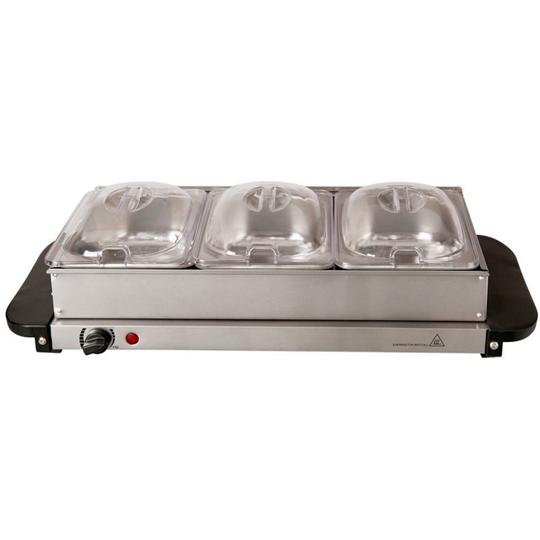 Food Warmer Buffet Server Adjustable Temperature Hot Plate 1.5L
