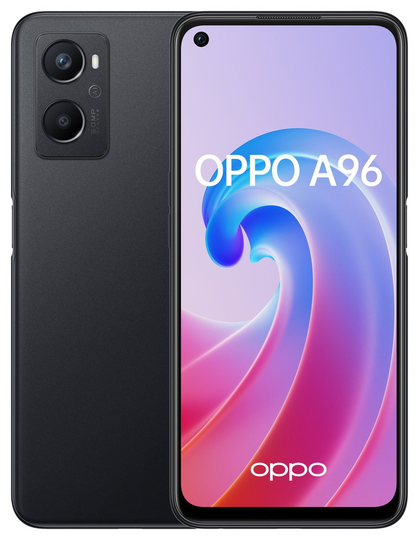 SIM Free OPPO A96 128GB Mobile Phone - Black