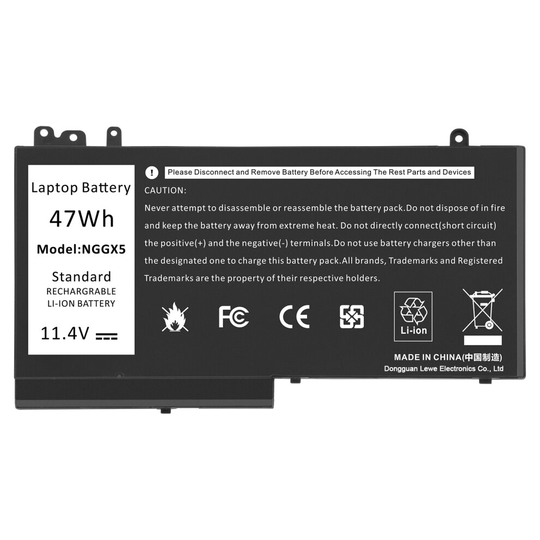 FUTUREBATT Laptop Battery for Dell Latitude E5270 E5470 E5570 NGGX5 JY8D6 451-BBUM 3 Cells 47Wh