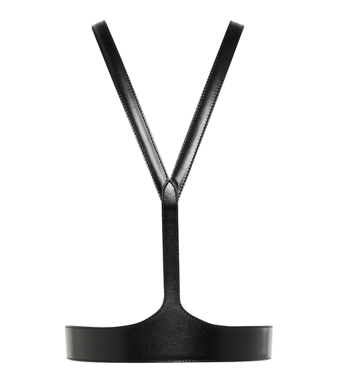 The V leather harness