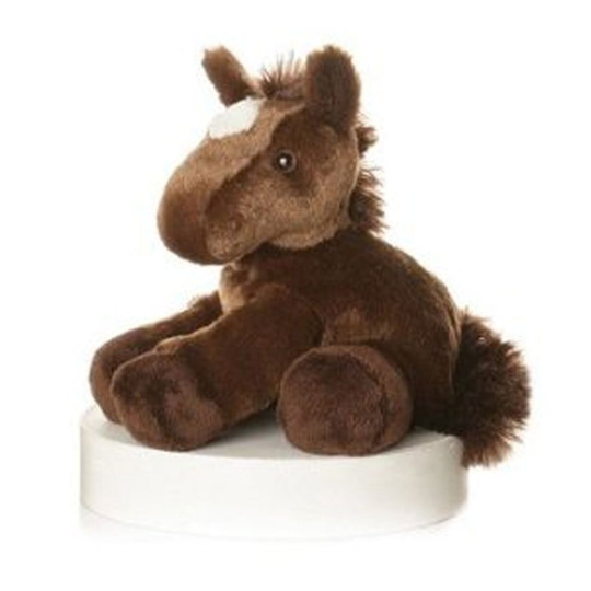8" Brown Mini Flopsie Chestnut Horse Soft Toy - Aurora Flopsies World 8inch - toy aurora horse mini flopsies chestnut world 8inch cuddly plush gift