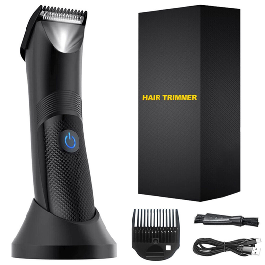 Electric Groin Hair Trimmer Balls Shaver Body Groomer Pubic Hair Razor