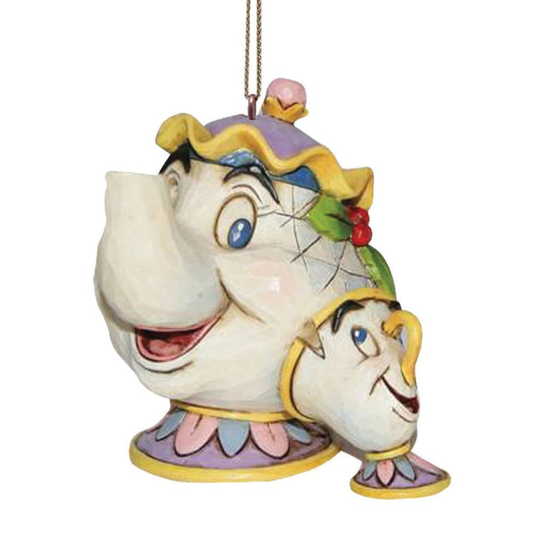 Disney Traditions Beauty and the Beast Mrs Potts/Chip Hanging Ornament
