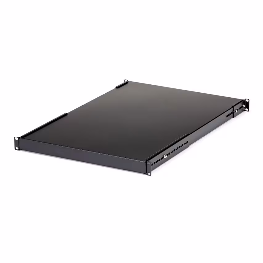 StarTech.com 1U Adjustable Mounting Depth Rack Mount Shelf - Heavy Duty Fixed Ra