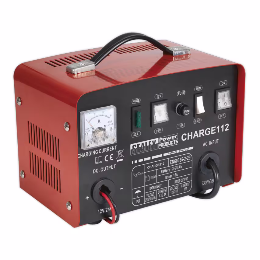 Sealey Battery Charger 16A 12/24V 230V