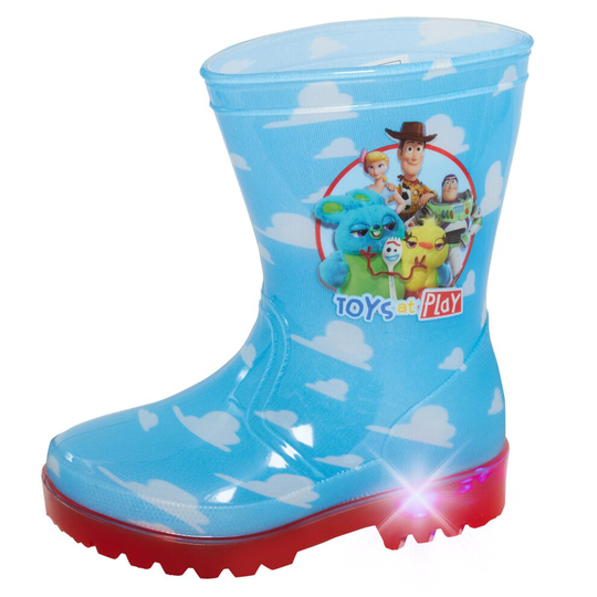 (UK 6 Child) Disney Toy Story Light Up Wellington Boots Kids Rain Snow Shoes Wellies Wellys