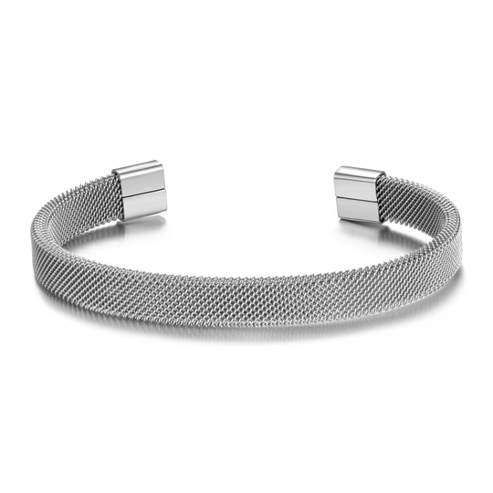 Men's Steel Mesh Cuff Bracelet