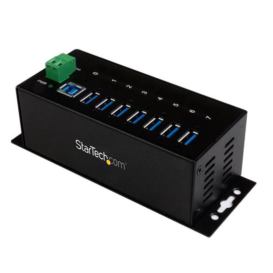 Startech Startech Rugged Metal 7 Port USB3.0 Hub DIN Rail