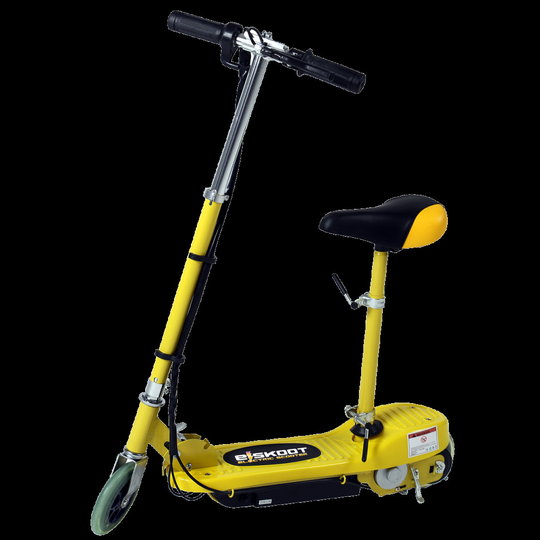 (Seat, Yellow) Eskooter Kids' 120W Adjustable Electric Scooter