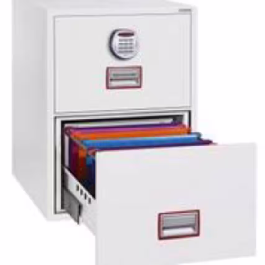 Phoenix Safe World Class Vertical Fire File FS2272E 2 Drawer Filing Cabinet with