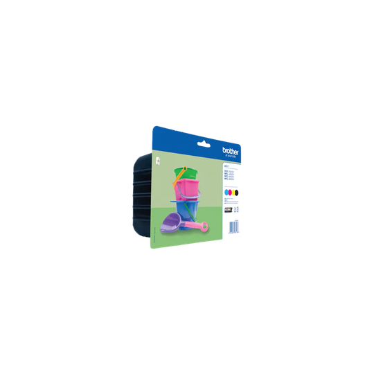 Brother Brother Black Cyan Magenta Yellow Ink Cartridge 7ml 3 x 4ml 4 Pack - LC2