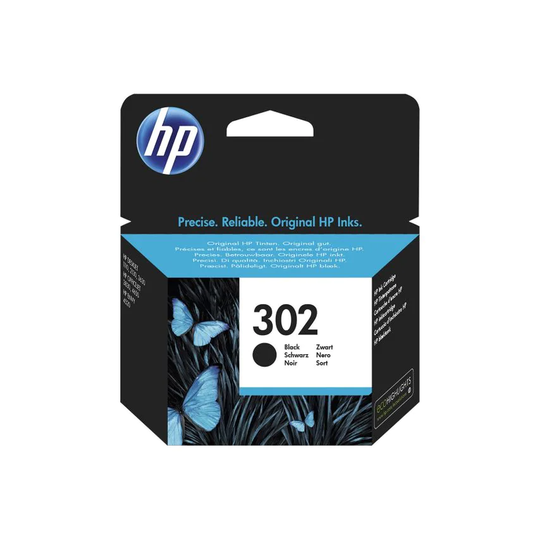 HP 302 Black Standard Capacity Ink Cartridge 4ml - F6U66AE