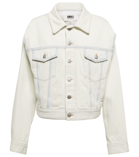 Bleached denim jacket