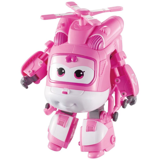Super Wings Transforming Vehicle Series 1 Dizzy Plane Bot 5" Figure Plastic