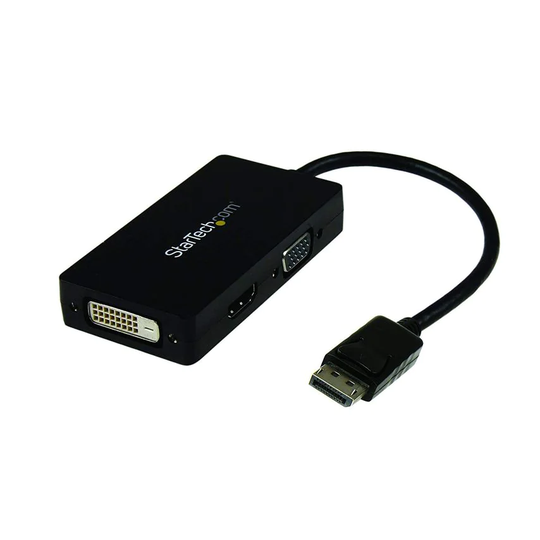 Startech StarTech DisplayPort to VGA DVI HDMI Adapter