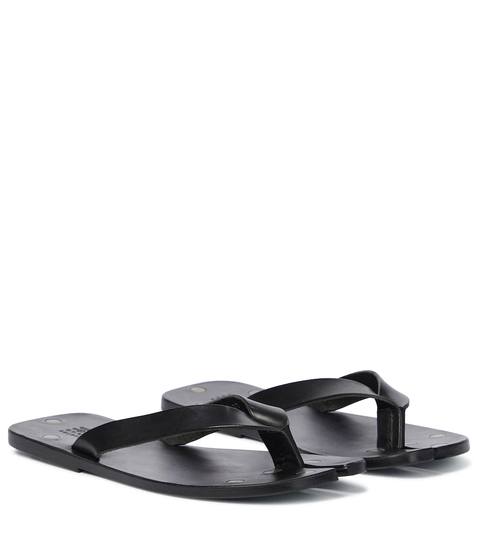 Tabi leather thong sandals