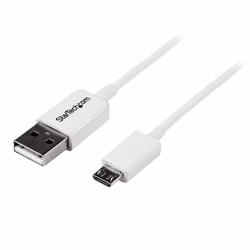 Startech StarTech 1m USB A to Micro B White Cable