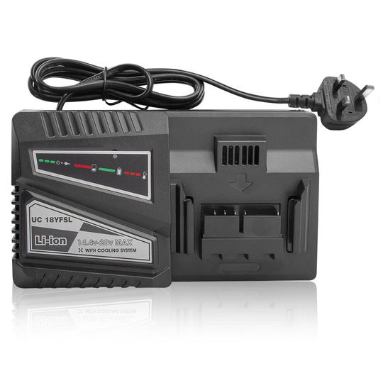 FUTUREBATT 14.4-20V Li-Ion Battery Charger for HITACHI UC18YFSL UC18YKSL UC18YSL3 UC18YRL BSL1815 BSL1820