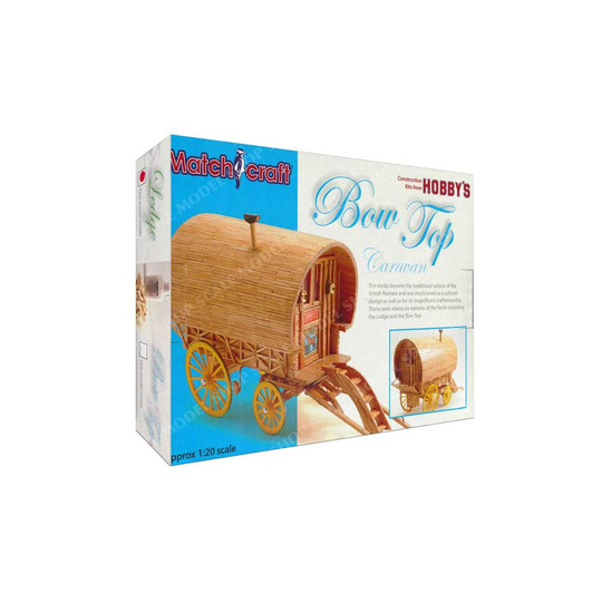 Bow Top Caravan Match Stick Model Kit Matchcraft 11496