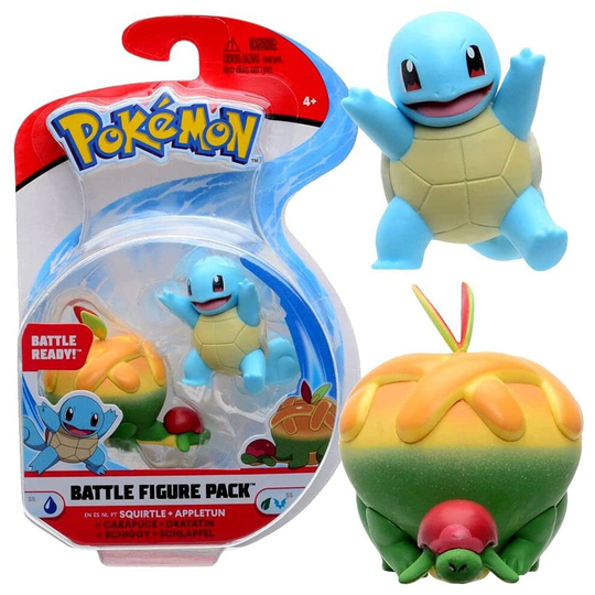 Pokemon Battle Figures Action Figure SQUIRTLE & APPLETUN
