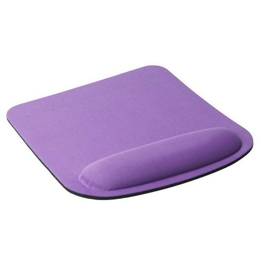 (Purple) Square 5mm Mouse Mat with Wrist Support