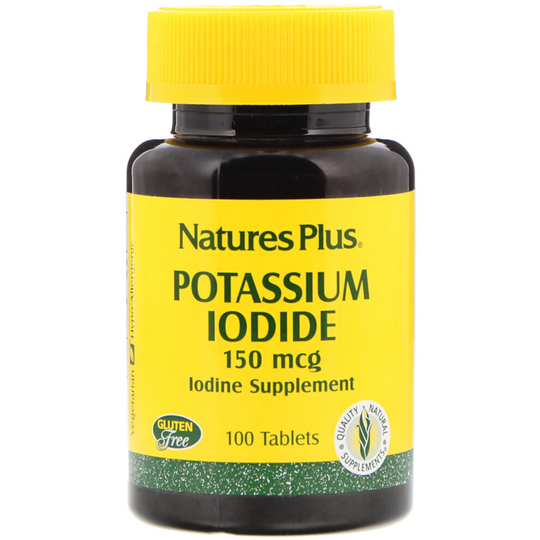 Nature's Plus, Potassium Iodide, 150 mcg, 100 Tablets