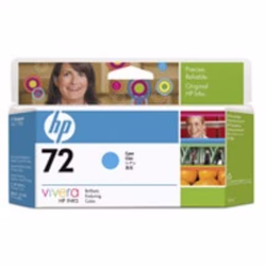 HP 72 Cyan Standard Capacity Ink Cartridge 130ml - C9371A