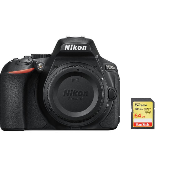 NIKON D5600 Body + SanDisk Extreme 64G SD card